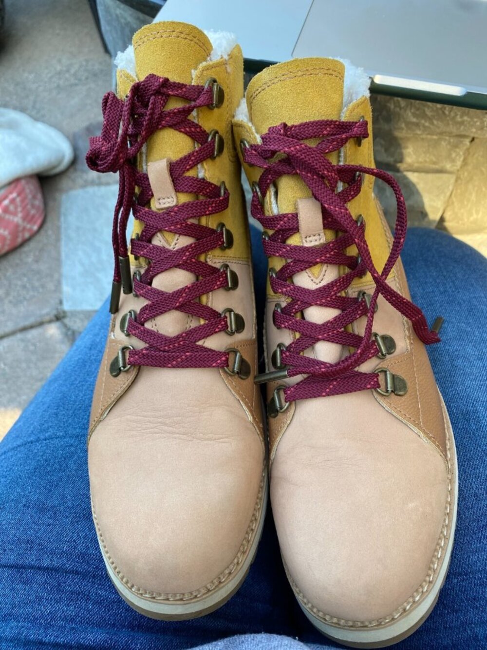 TOMS Mesa Honey Oil Nubuck Suede Hiking Boots